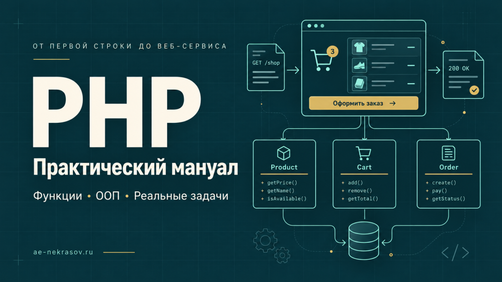 Практический мануал PHP: от переменных и функций к объектной модели интернет-магазина