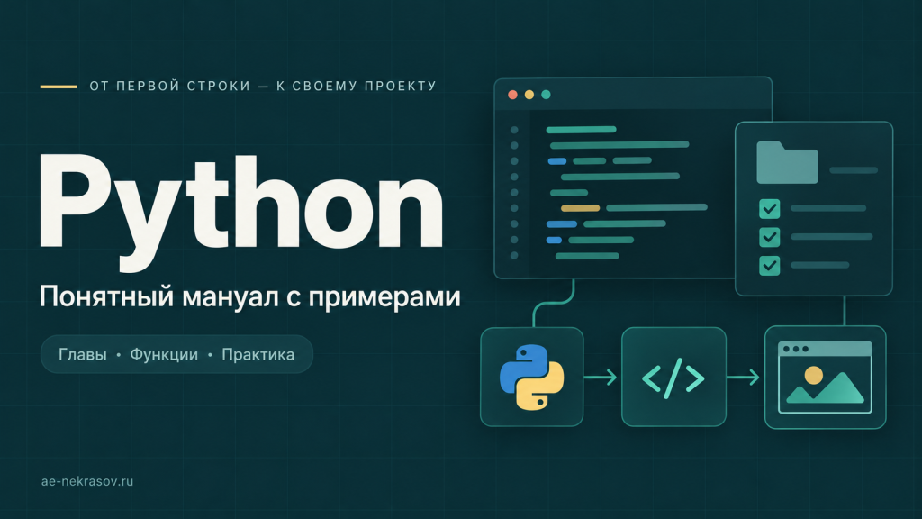Python: практический мануал с кодом, папкой и схемой работы